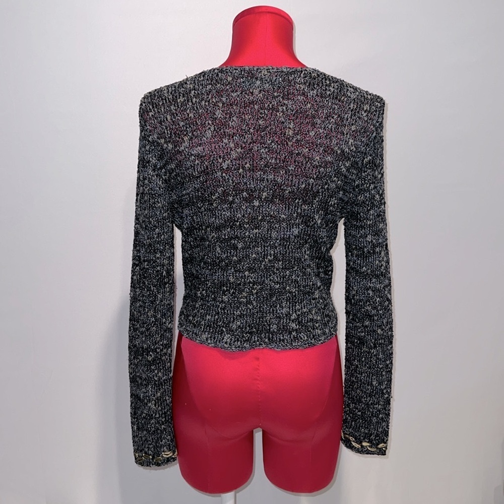 Ball of Cotton Blue Detailed Shrug Cardigan! - Picture 3 of 5